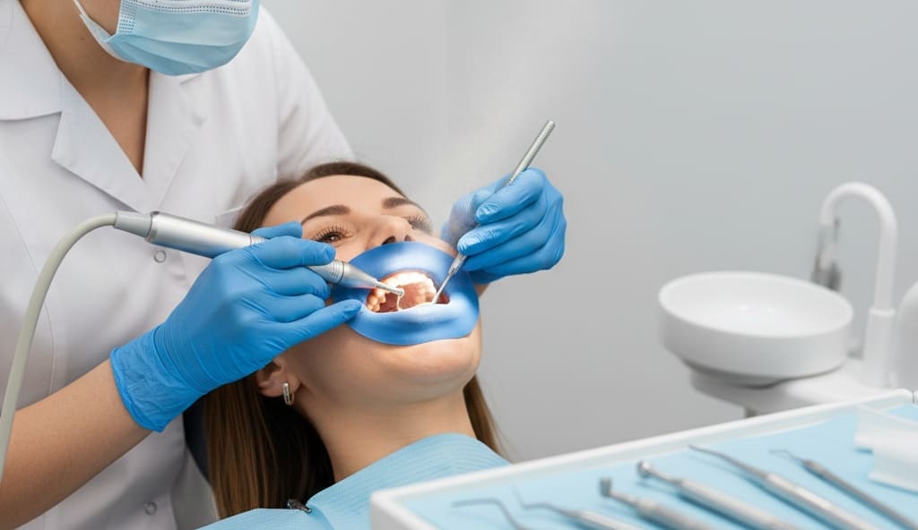 Professional dental cleaning for healthy teeth and gums