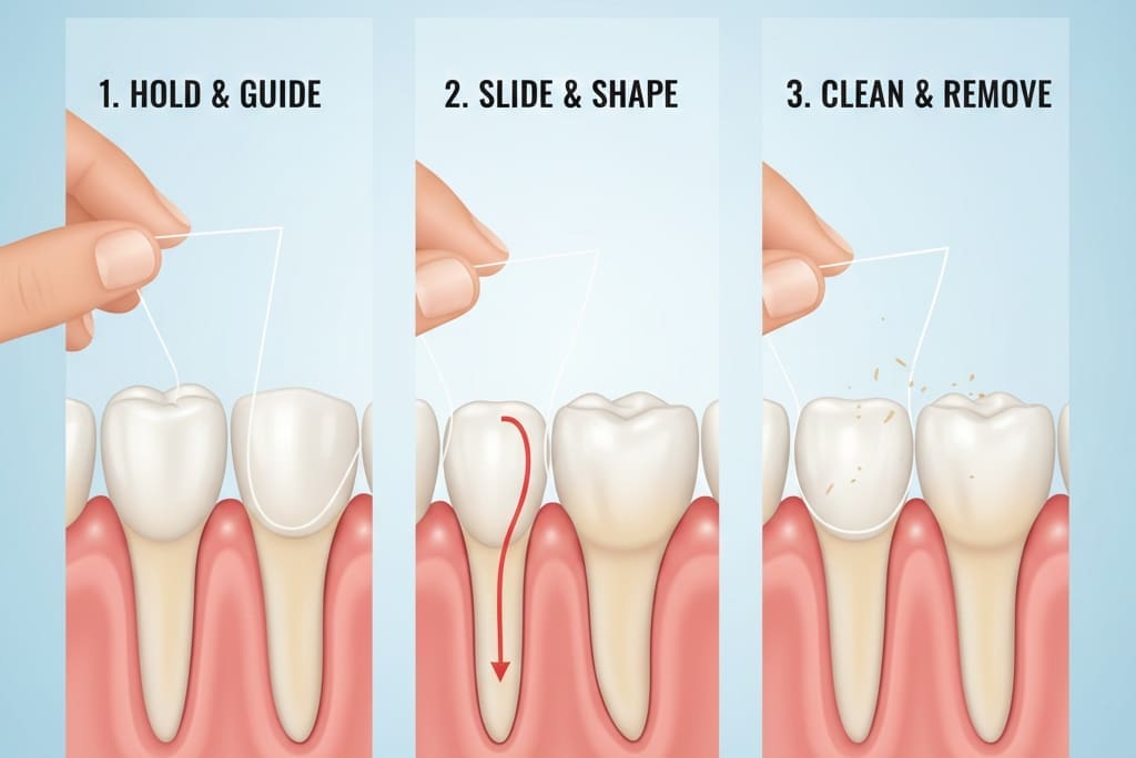 Step-by-step guide to proper flossing technique for healthy gums
