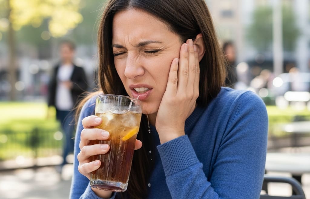 Lingering tooth sensitivity to hot and cold temperatures