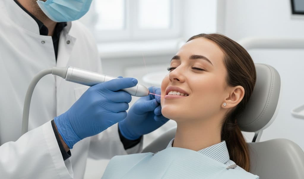 Laser dentistry reducing pain and anxiety for calm patient experience